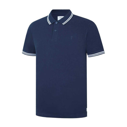 Navy - Front - Firetrap Mens Lazer Logo Cotton Polo Shirt