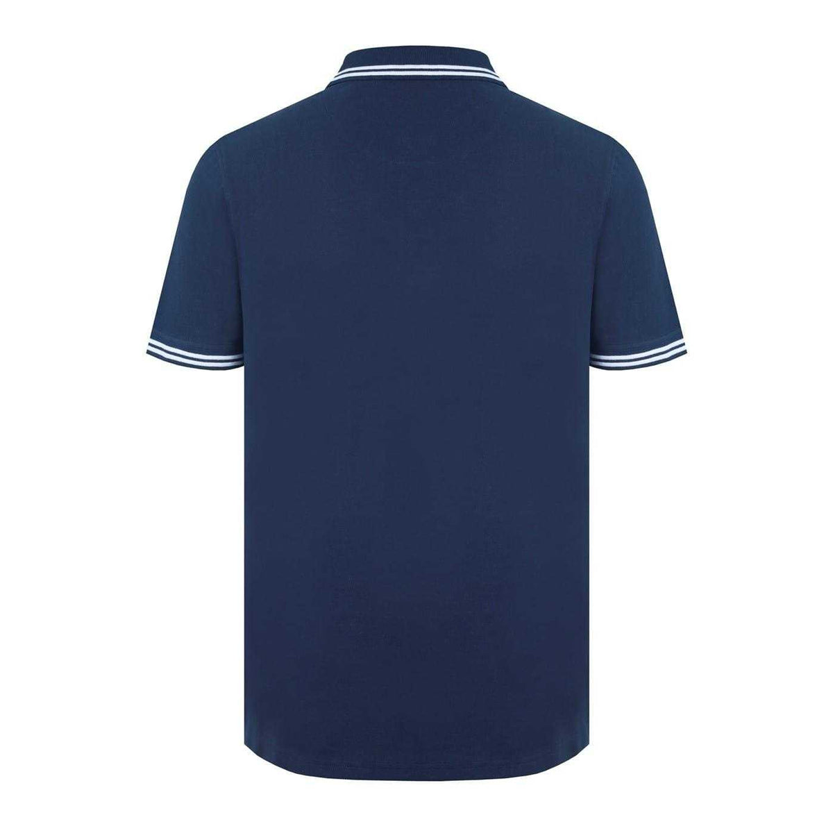 Navy - Back - Firetrap Mens Lazer Logo Cotton Polo Shirt