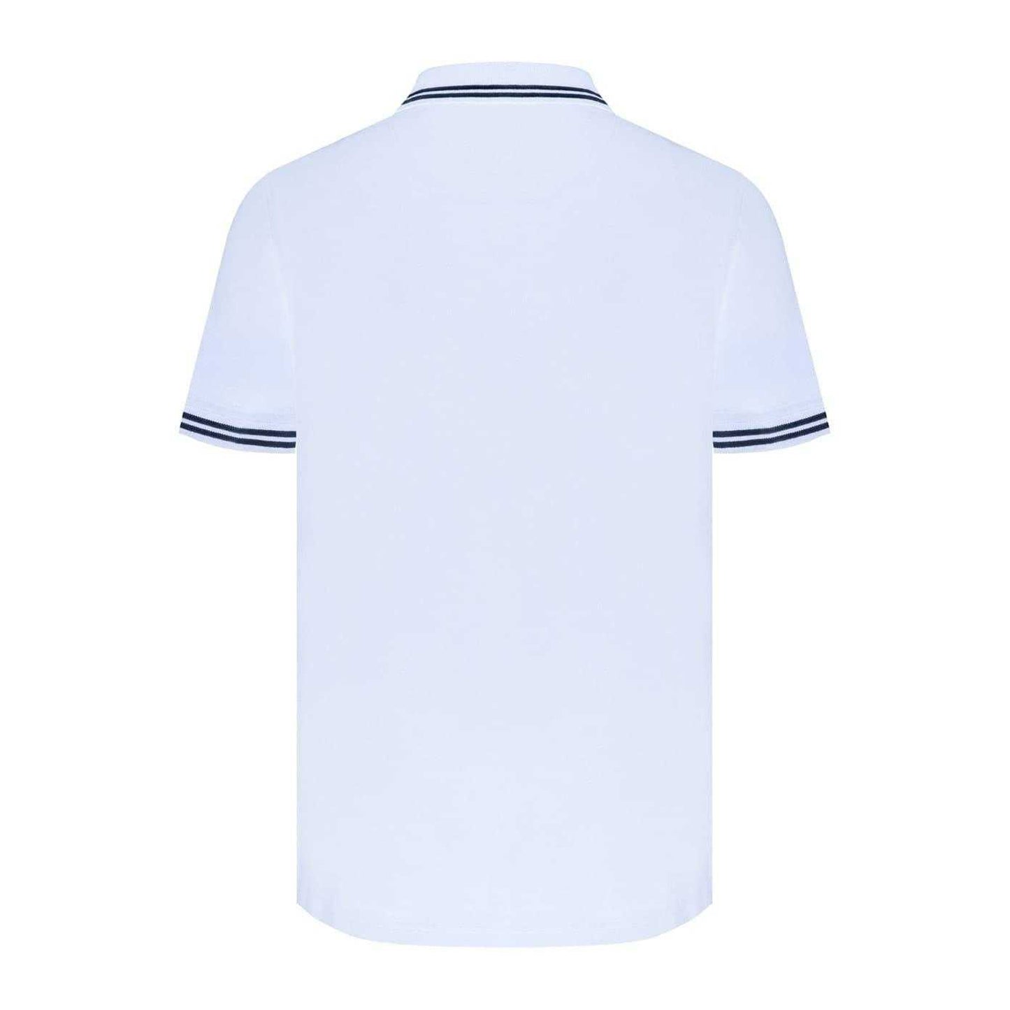 White - Back - Firetrap Mens Lazer Logo Cotton Polo Shirt