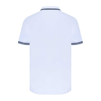 White - Back - Firetrap Mens Lazer Logo Cotton Polo Shirt