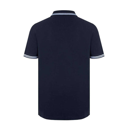 Black - Back - Firetrap Mens Lazer Logo Cotton Polo Shirt