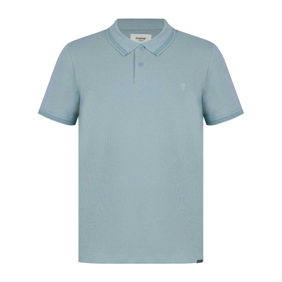 Blue - Front - Firetrap Mens Lazer Logo Cotton Polo Shirt