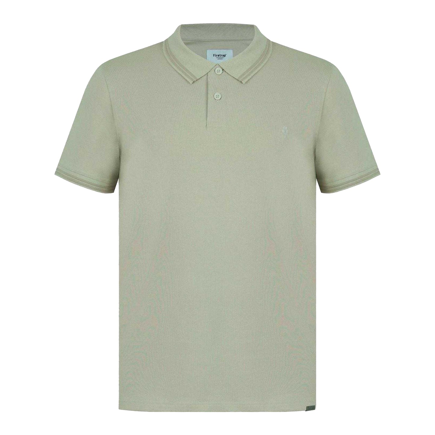 Beige - Front - Firetrap Mens Lazer Logo Cotton Polo Shirt