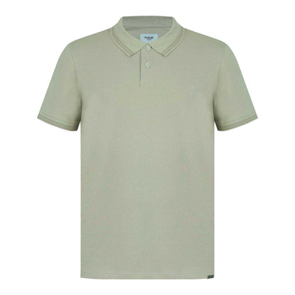 Beige - Front - Firetrap Mens Lazer Logo Cotton Polo Shirt