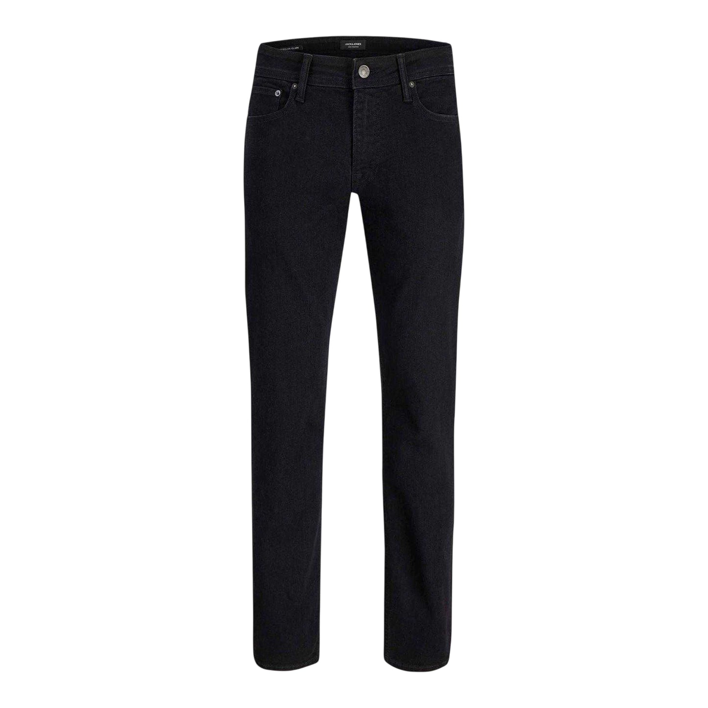 Black Denim - Front - Jack And Jones Mens Clark Original 5 Pockets Tapered Jeans