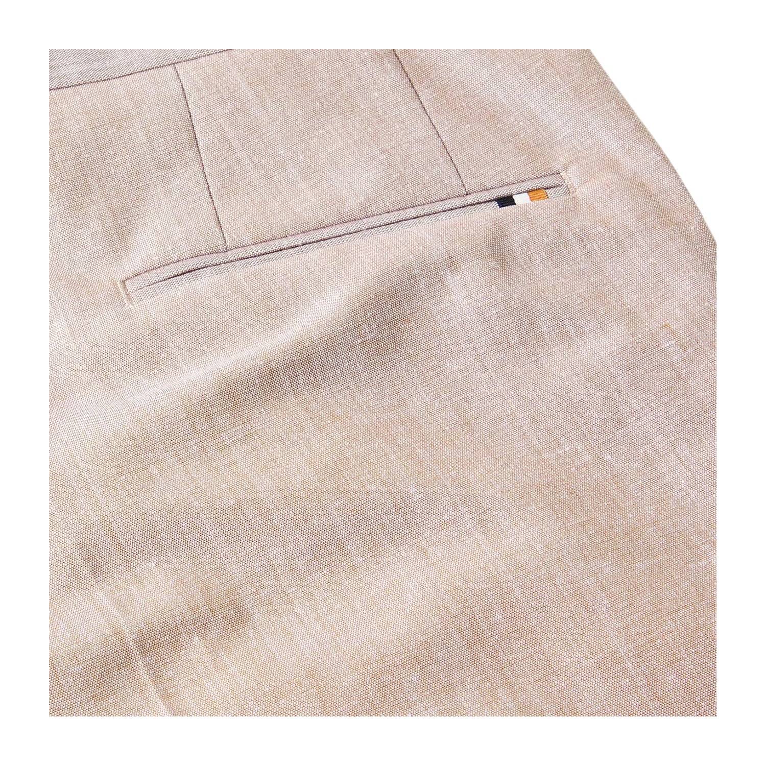 Medium Beige - Side - Boss Mens H-Genius 242 Tailored Trousers