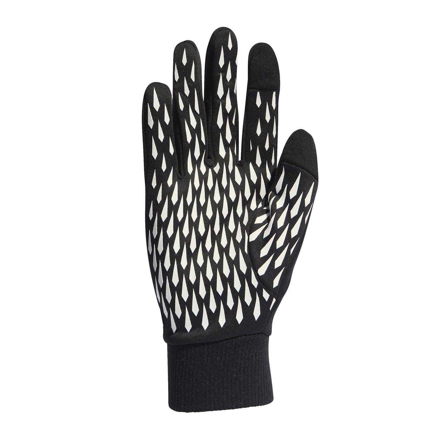 Black-White - Back - Adidas Unisex Adult Geometric Pattern Football Competition Gloves