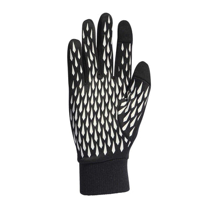 Black-White - Back - Adidas Unisex Adult Geometric Pattern Football Competition Gloves