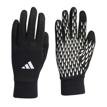 Black-White - Side - Adidas Unisex Adult Geometric Pattern Football Competition Gloves
