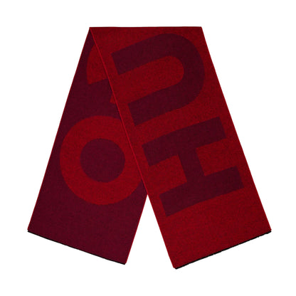 Pink - Front - Hugo Lettering Midweight Logo Scarf