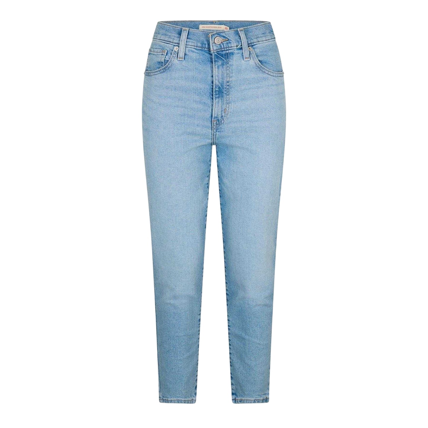 Blue - Front - Levis Womens-Ladies Straight Leg Mom Jeans