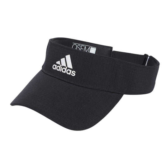 Black - Front - Adidas Mens Grid Golf Visor