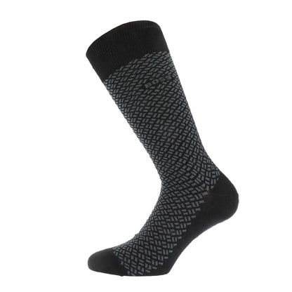 Black - Back - Boss Unisex Adult Cube Socks (Pack of 2)