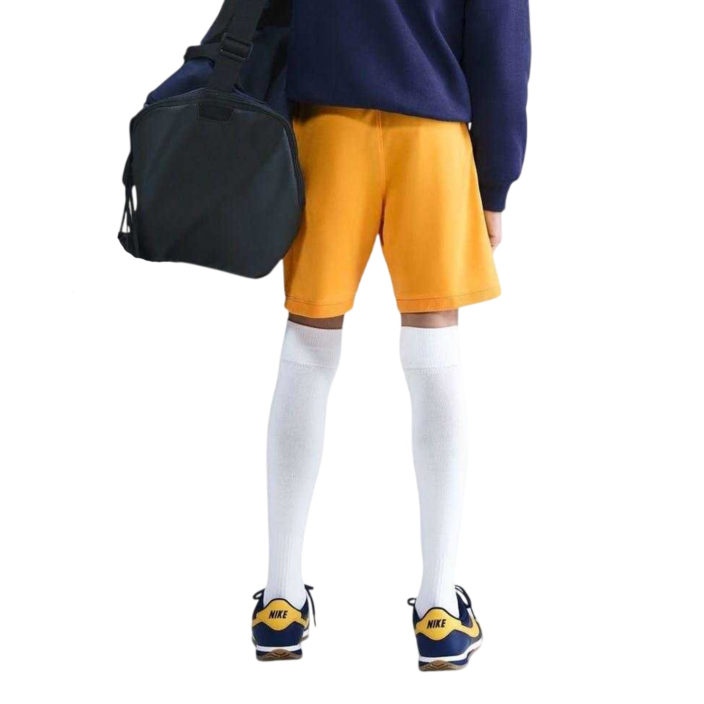 Gold-Blue - Back - Nike Childrens-Kids Haaland Academy Regular Football Shorts