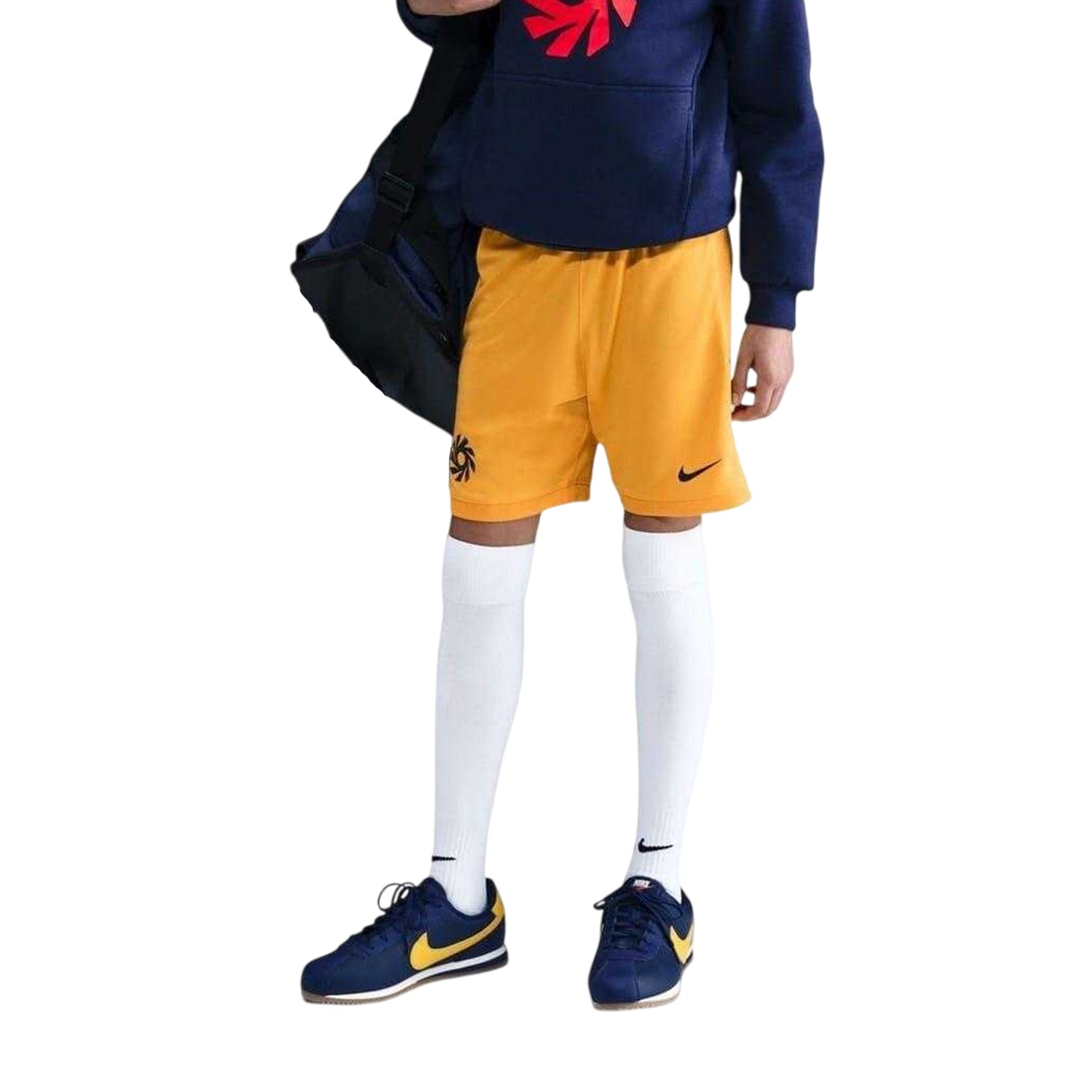 Gold-Blue - Front - Nike Childrens-Kids Haaland Academy Regular Football Shorts