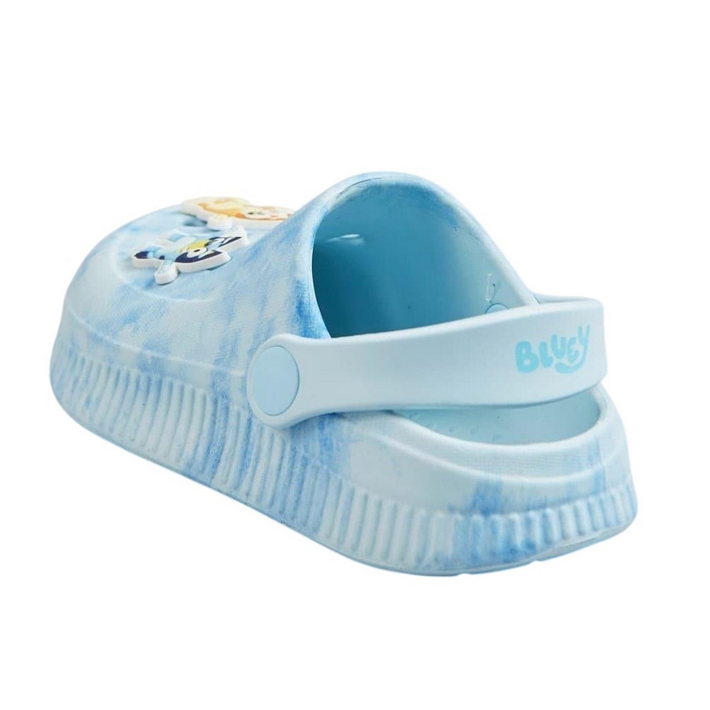 Blue - Back - Bluey Childrens-Kids Bluey & Bingo Tie Dye Clogs