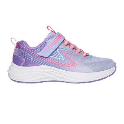 Lavender-Multicoloured - Front - Skechers Childrens-Kids Go Run Flat Trainers