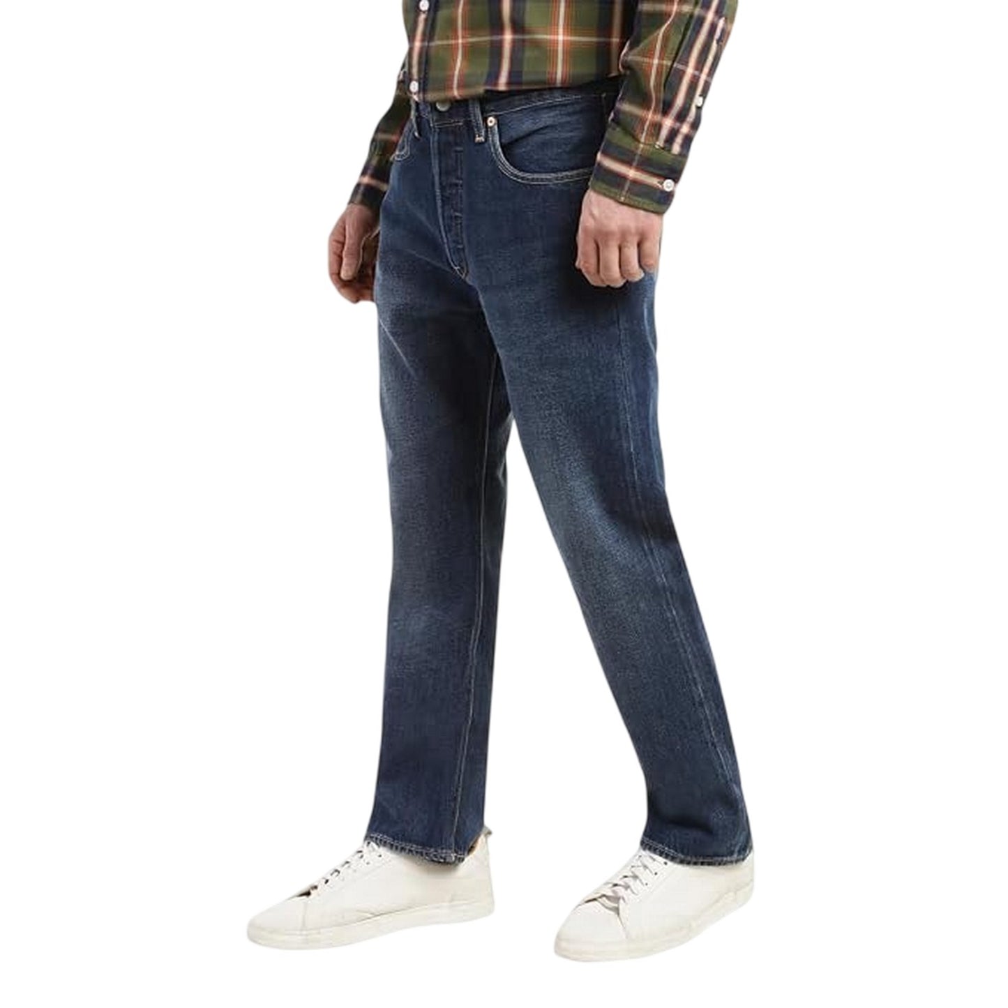 Blue - Side - Levis Boys 501 Original Straight Leg Jeans