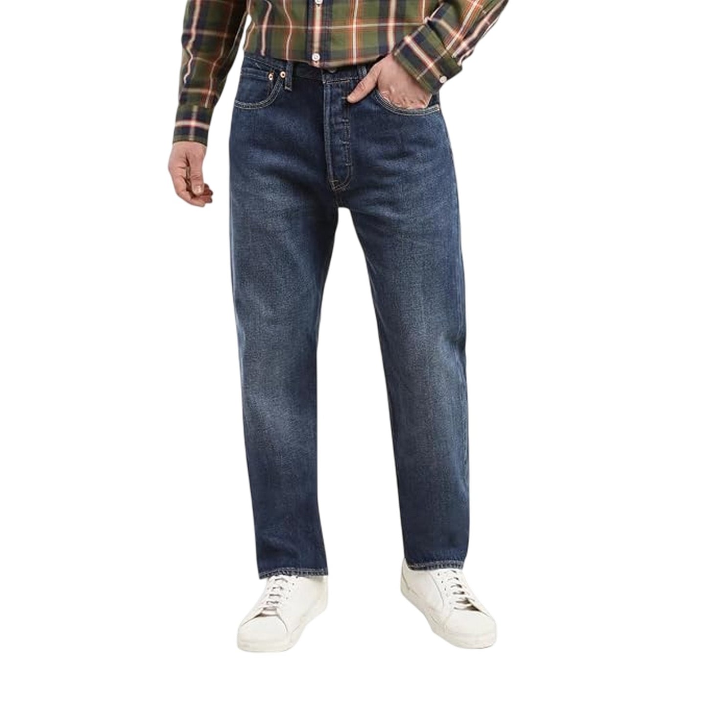 Blue - Front - Levis Boys 501 Original Straight Leg Jeans