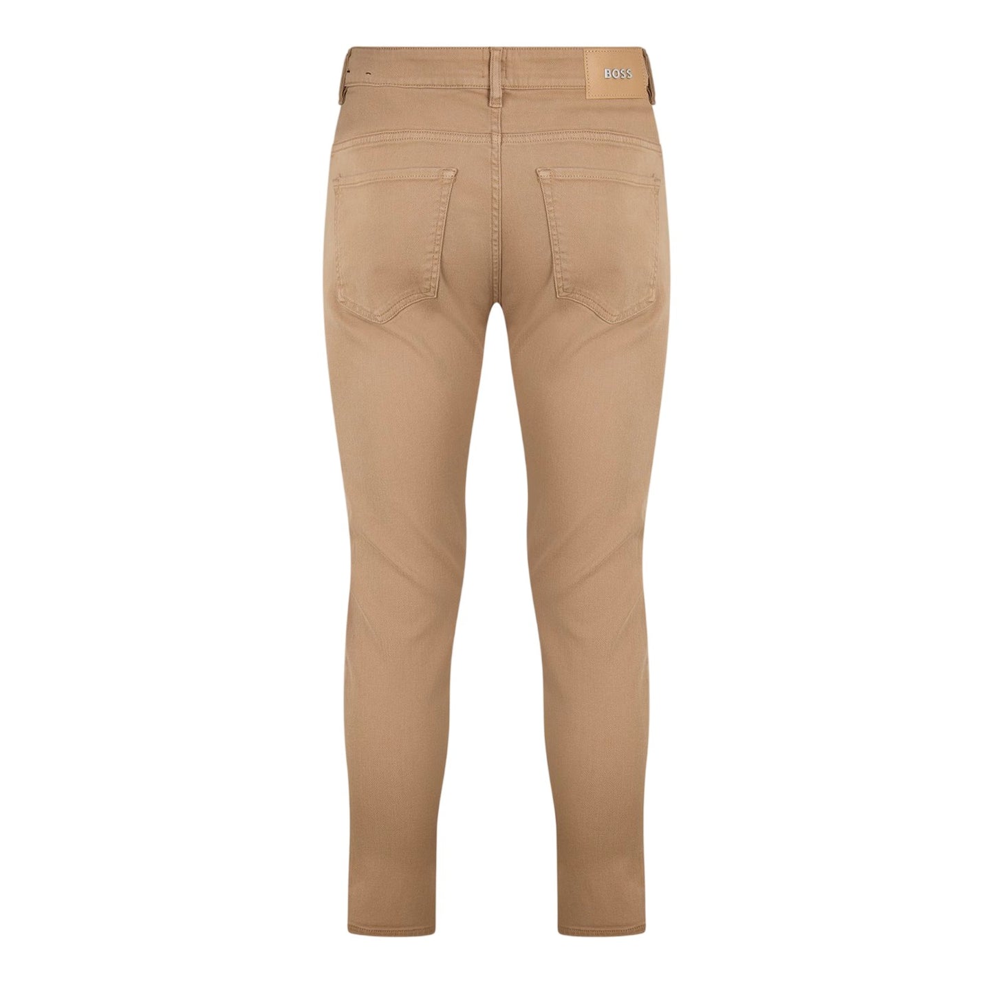 Medium Beige - Back - Boss Mens Denim 5 Pockets Jeans