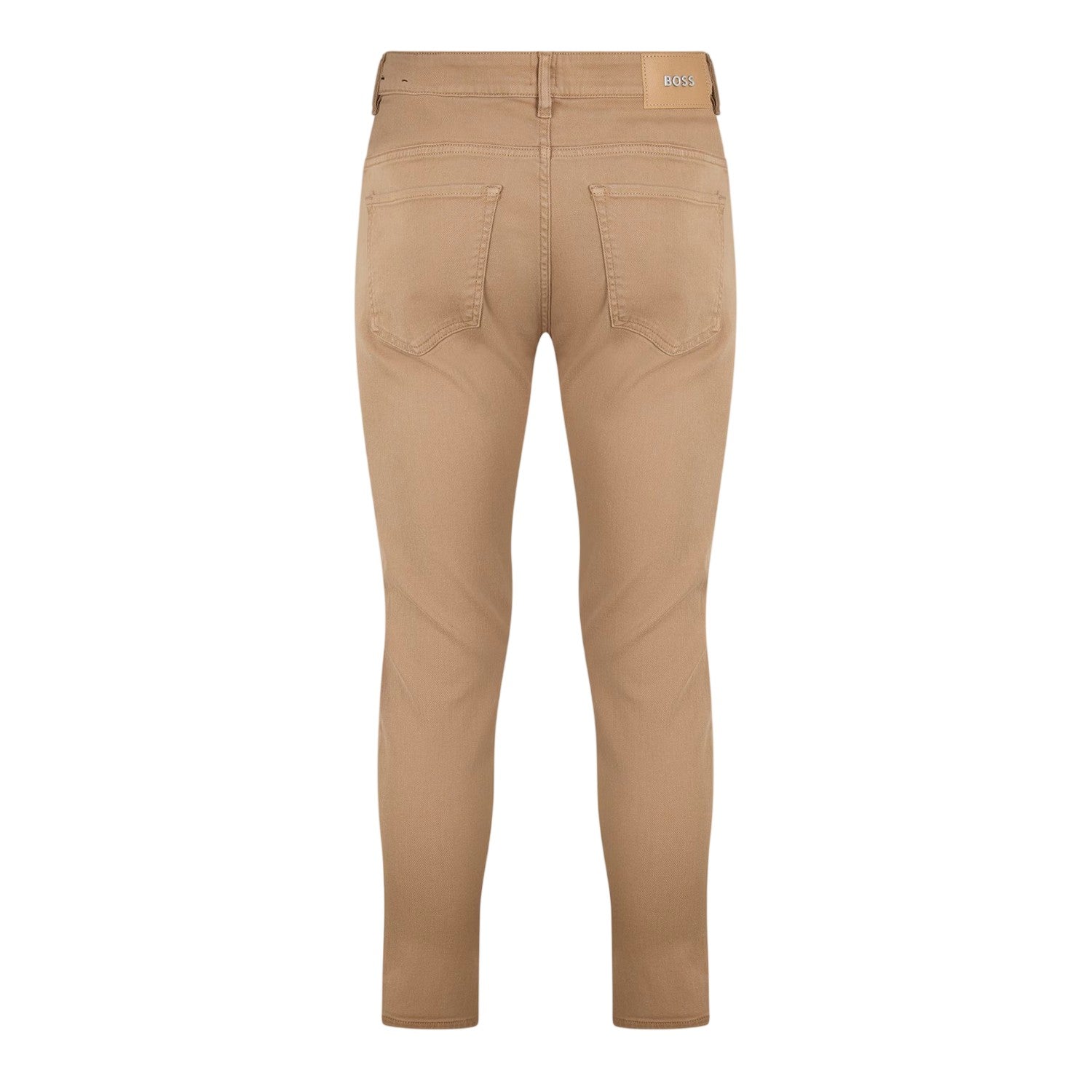 Medium Beige - Back - Boss Mens Denim 5 Pockets Jeans