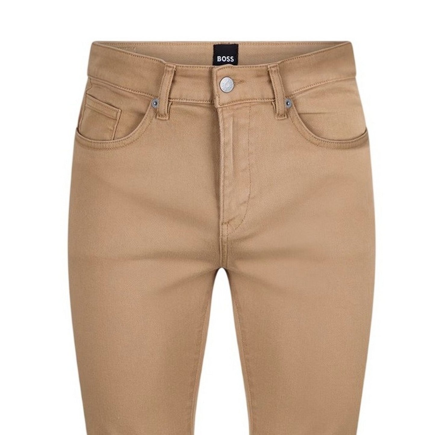 Medium Beige - Side - Boss Mens Denim 5 Pockets Jeans