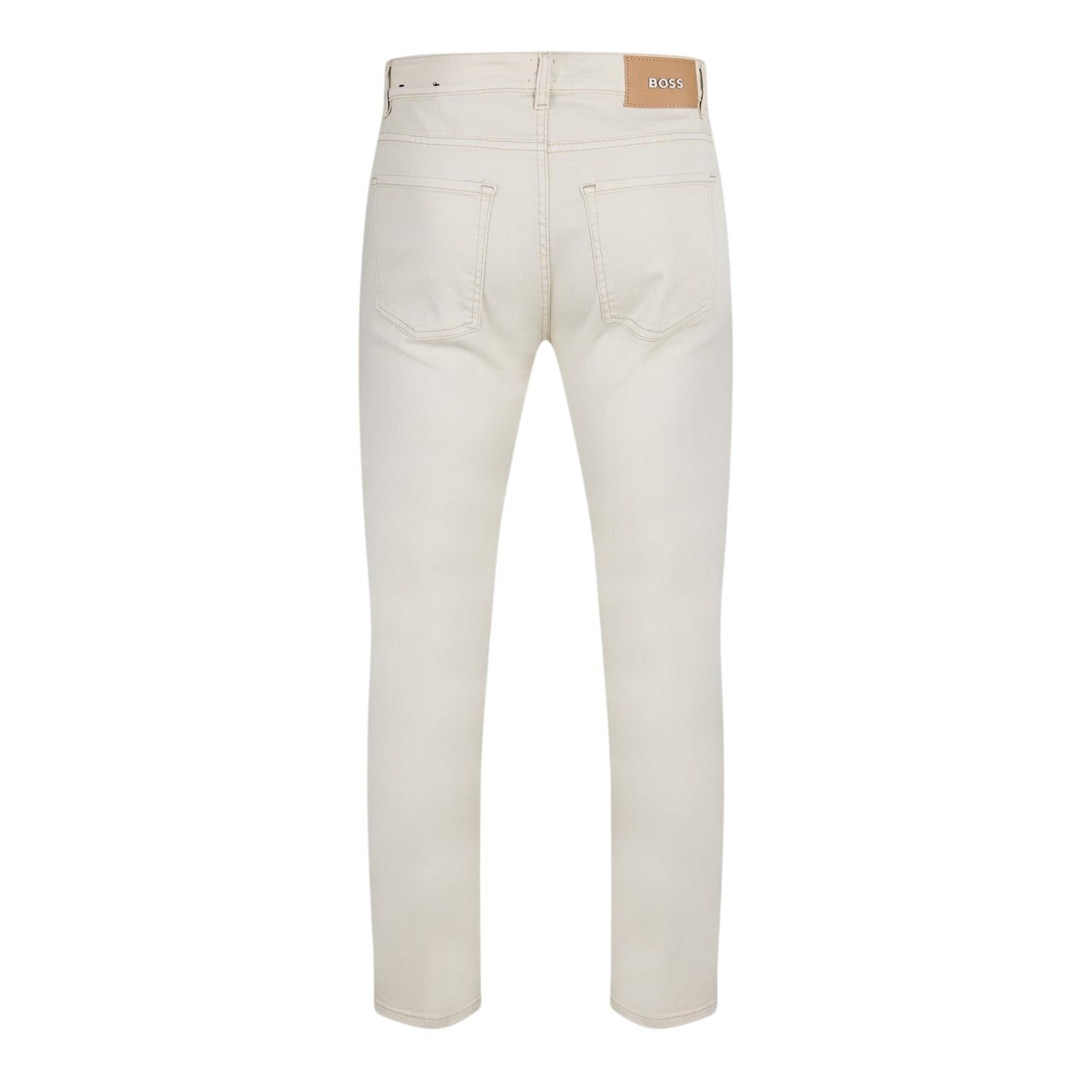 White - Back - Boss Mens Denim 5 Pockets Jeans