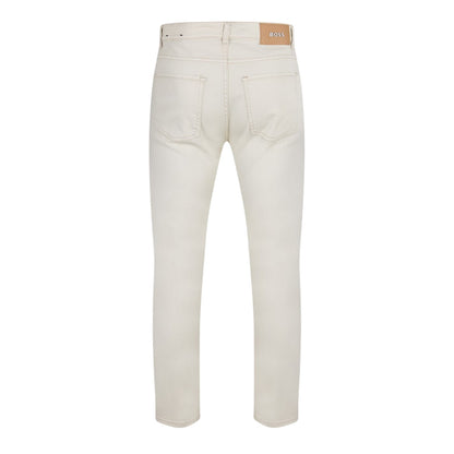 White - Back - Boss Mens Denim 5 Pockets Jeans