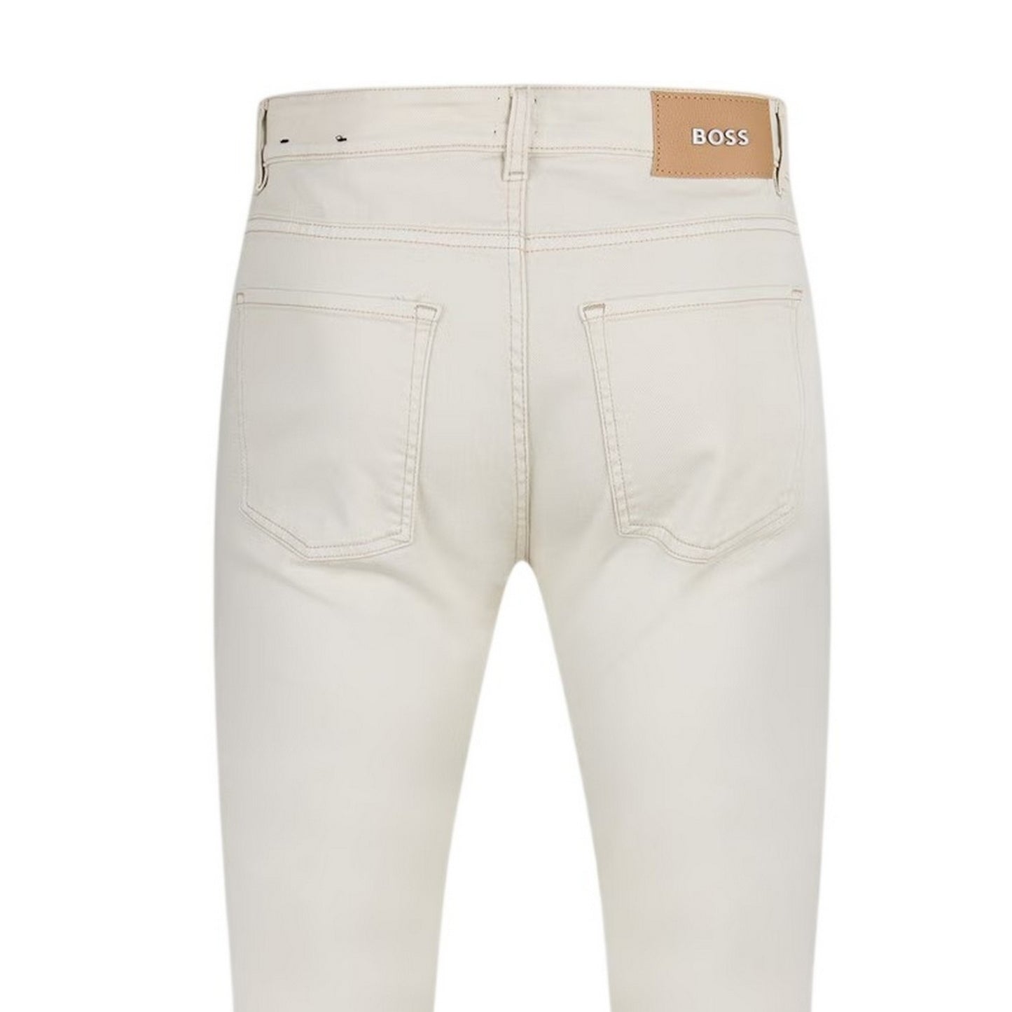 White - Side - Boss Mens Denim 5 Pockets Jeans