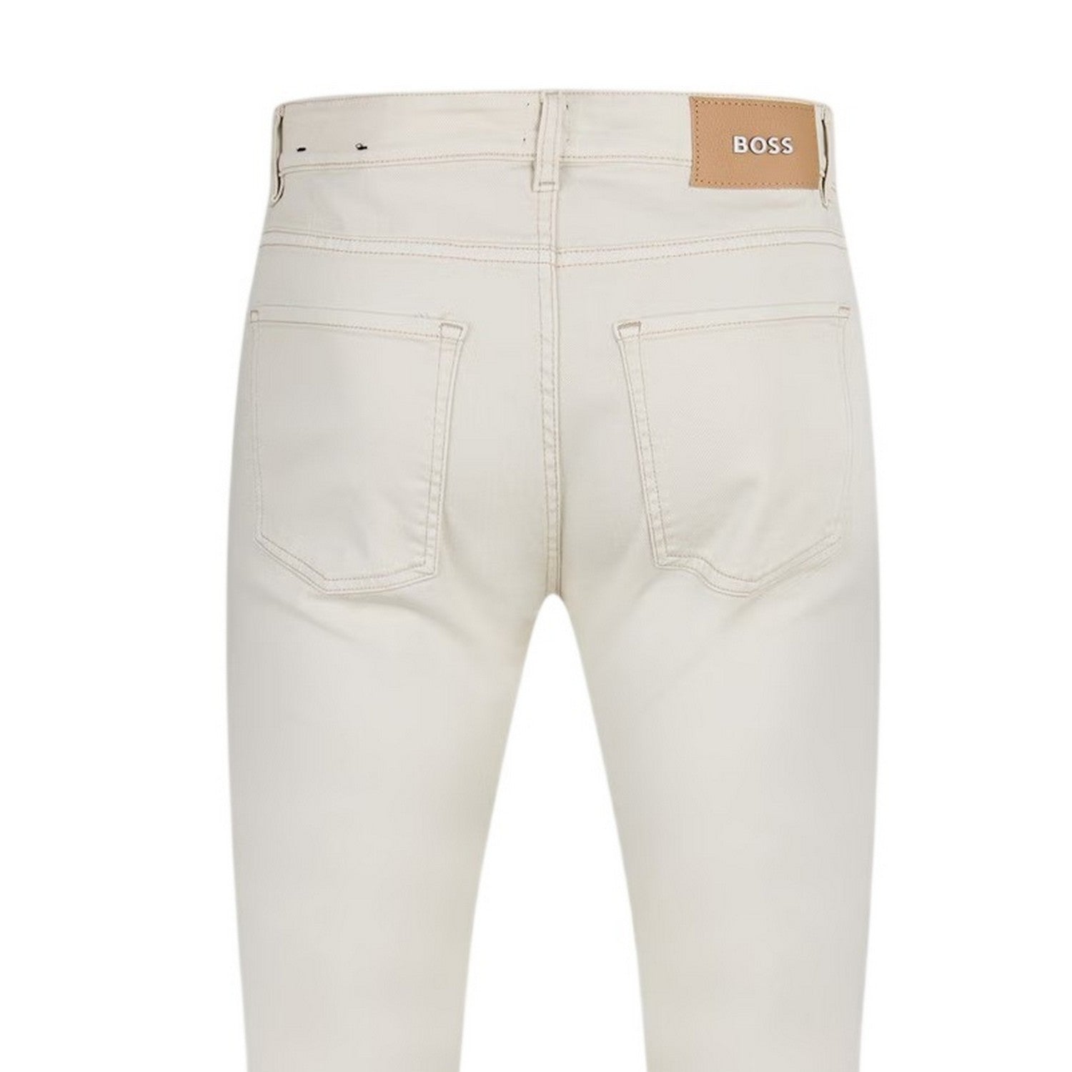 White - Side - Boss Mens Denim 5 Pockets Jeans