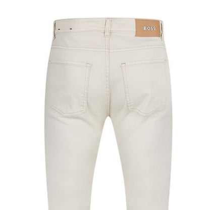 White - Side - Boss Mens Denim 5 Pockets Jeans
