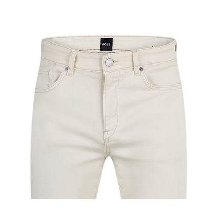 White - Lifestyle - Boss Mens Denim 5 Pockets Jeans
