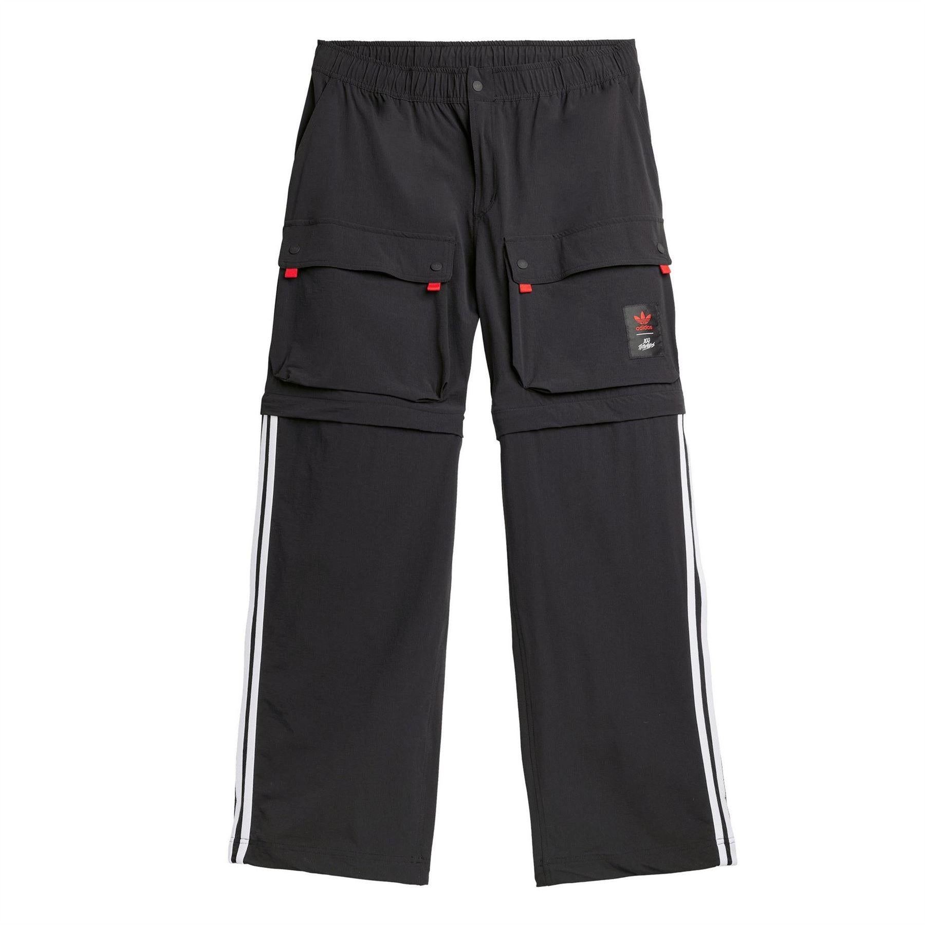 Black - Front - Adidas Mens Originals Cargo Jogging Bottoms