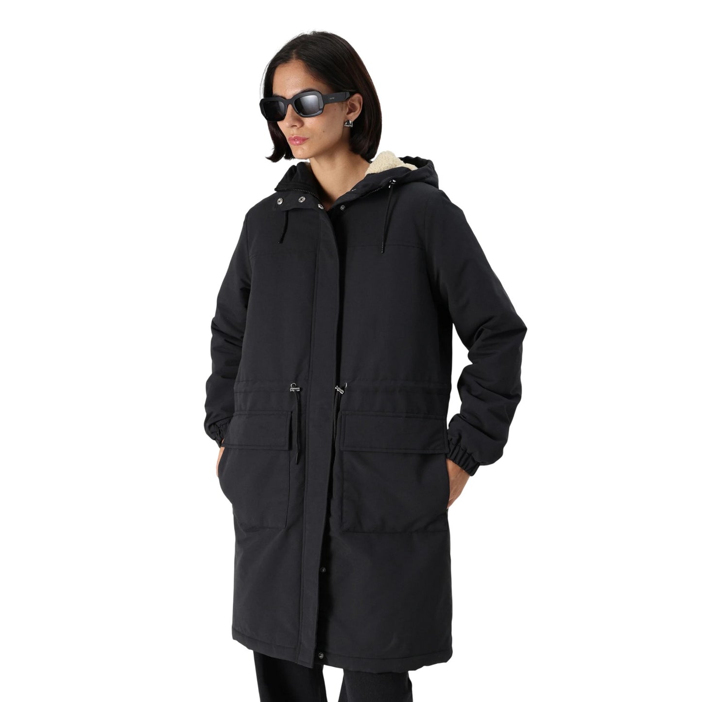 Black - Side - Timberland Womens-Ladies Parka