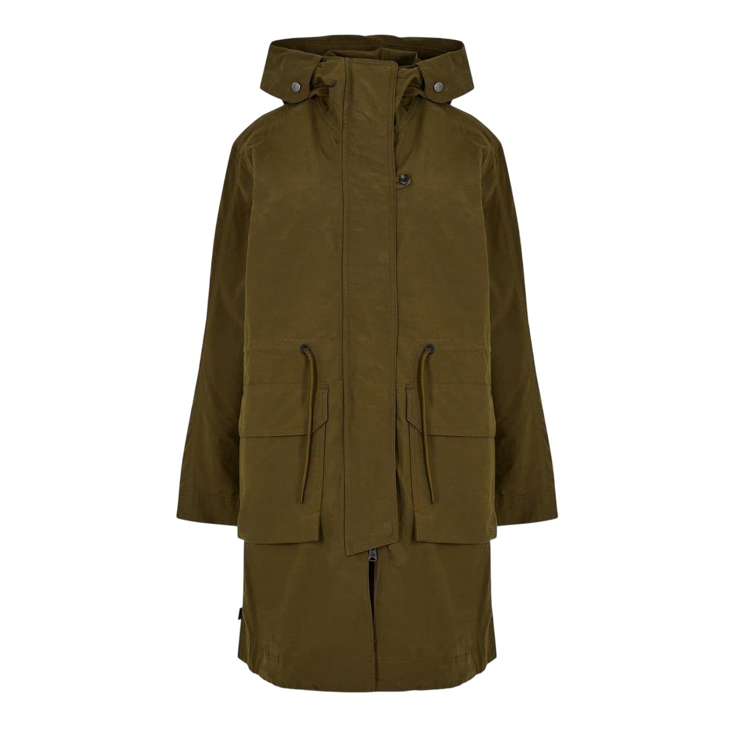 Dark Olive - Front - Timberland Womens-Ladies Parka