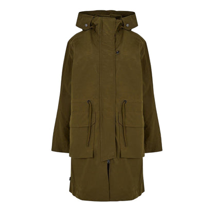 Dark Olive - Front - Timberland Womens-Ladies Parka