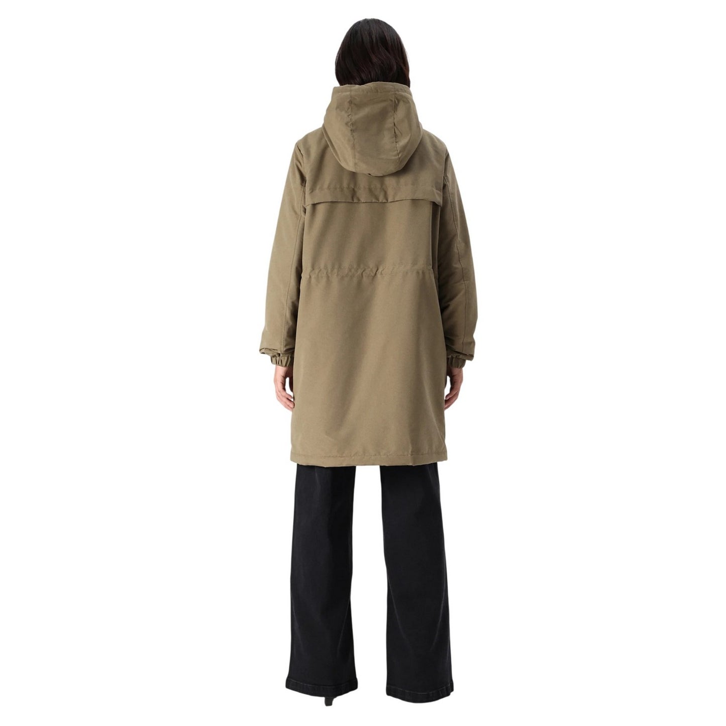 Dark Olive - Back - Timberland Womens-Ladies Parka