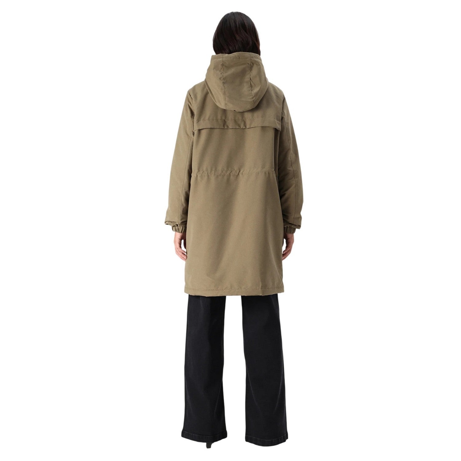 Dark Olive - Back - Timberland Womens-Ladies Parka