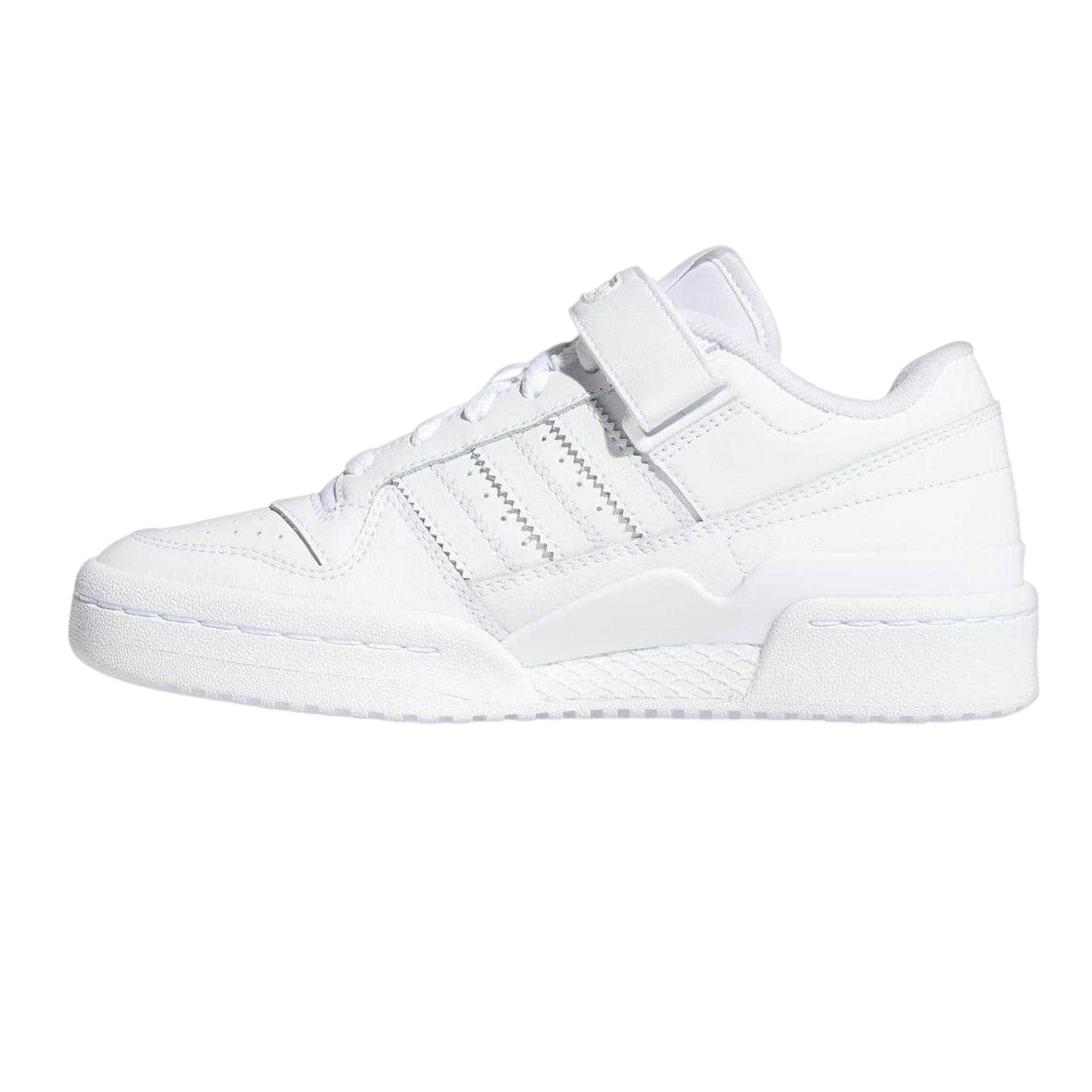 White - Side - Adidas Mens Forum Low Cut Shoes