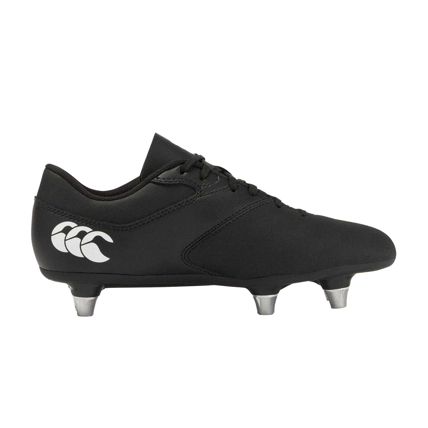 Black-White - Front - Canterbury Childrens-Kids Phoenix Raze SG Regular Soft Ground Rugby Boots