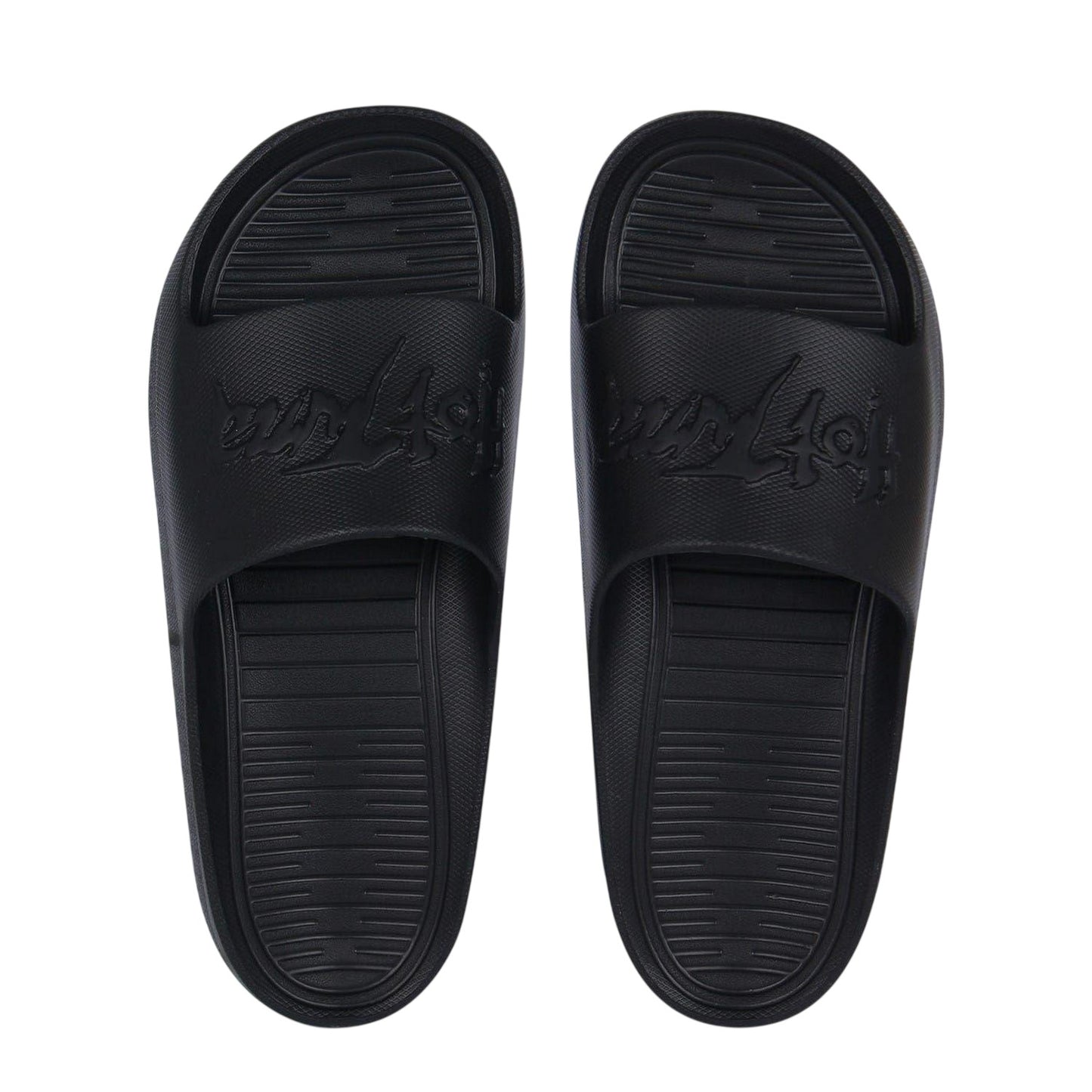 Black - Pack Shot - Hot Tuna Mens Logo Slides