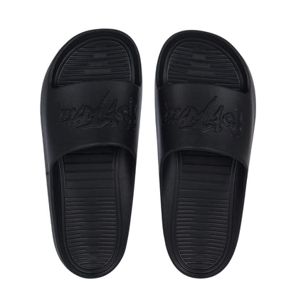 Black - Pack Shot - Hot Tuna Mens Logo Slides