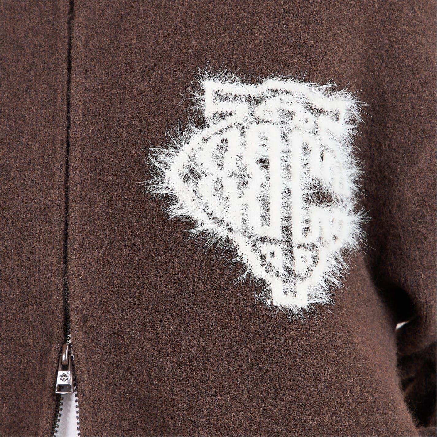 Brown - Pack Shot - Couture Unisex Adult Distressed Jacket