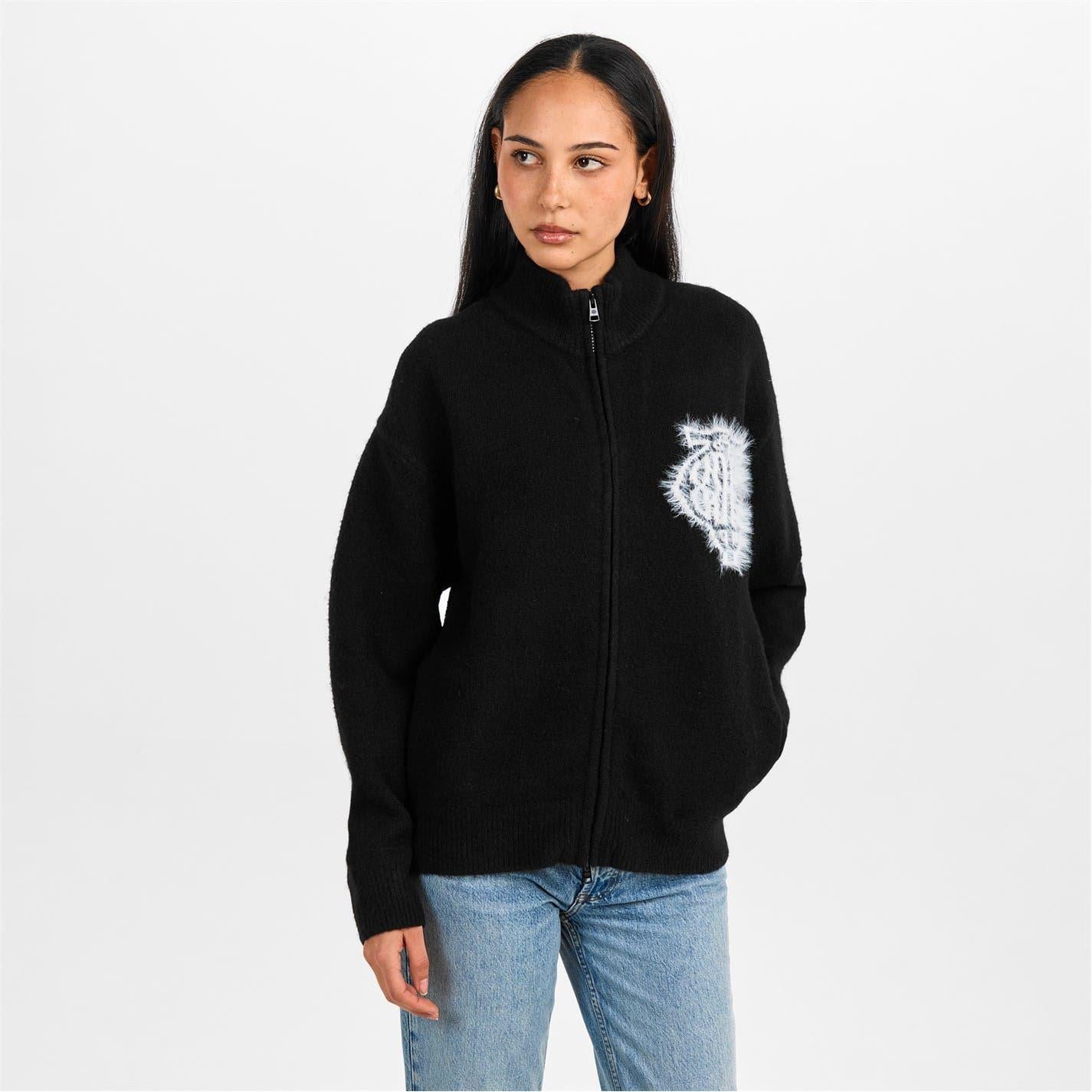 Black - Side - Couture Unisex Adult Distressed Jacket