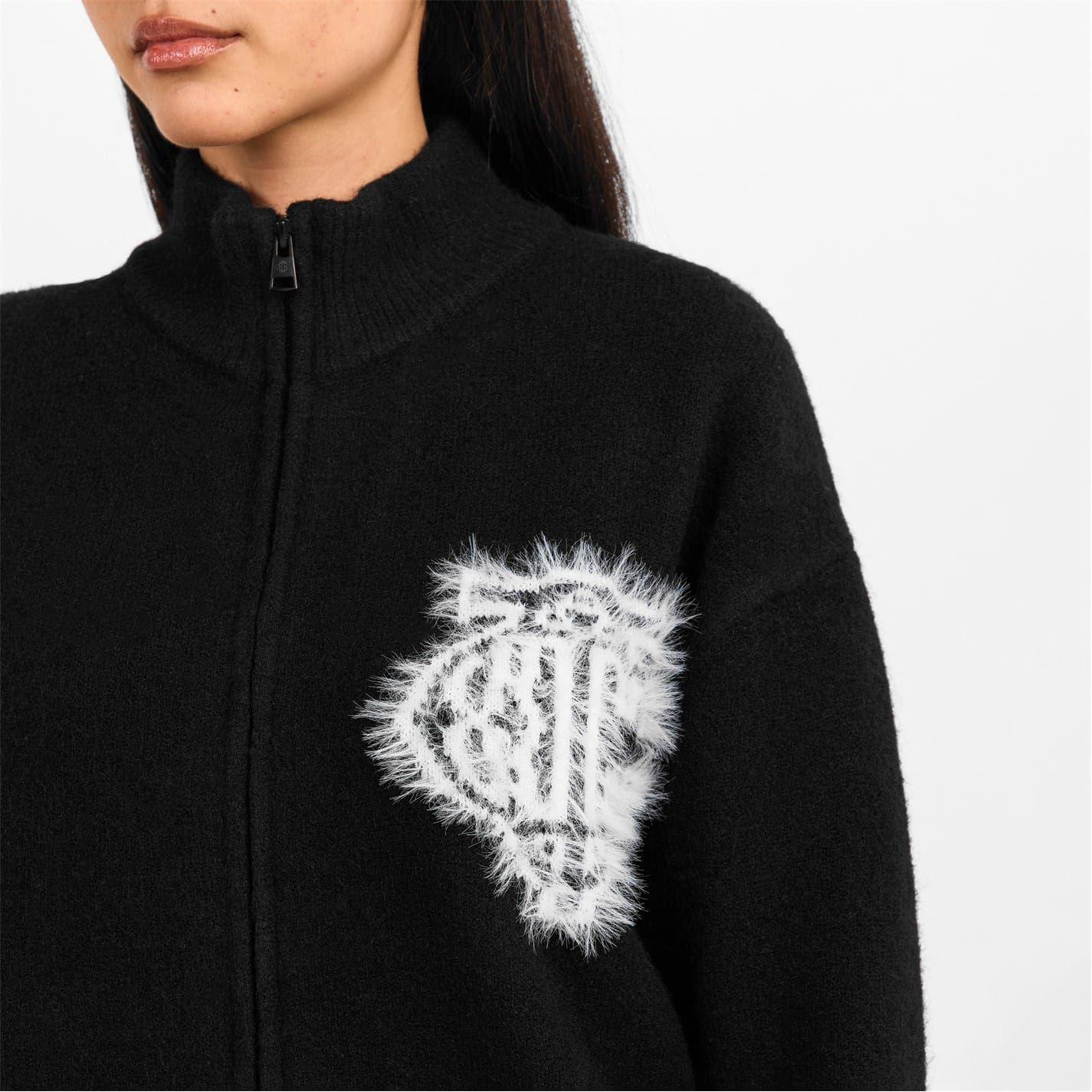 Black - Pack Shot - Couture Unisex Adult Distressed Jacket