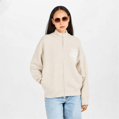 Beige - Side - Couture Unisex Adult Distressed Jacket