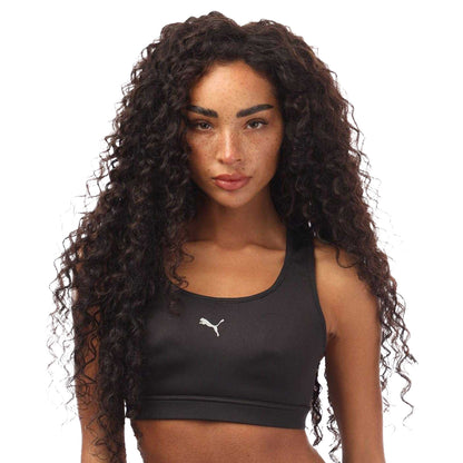 Black - Front - Puma Womens-Ladies Running Sports Bra