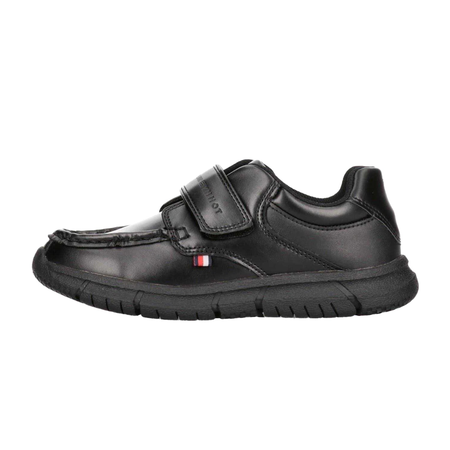Black - Back - Tommy Hilfiger Womens-Ladies Hook and Loop Trainers
