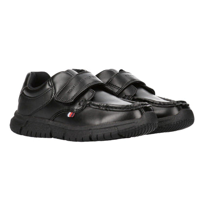 Black - Pack Shot - Tommy Hilfiger Womens-Ladies Hook and Loop Trainers