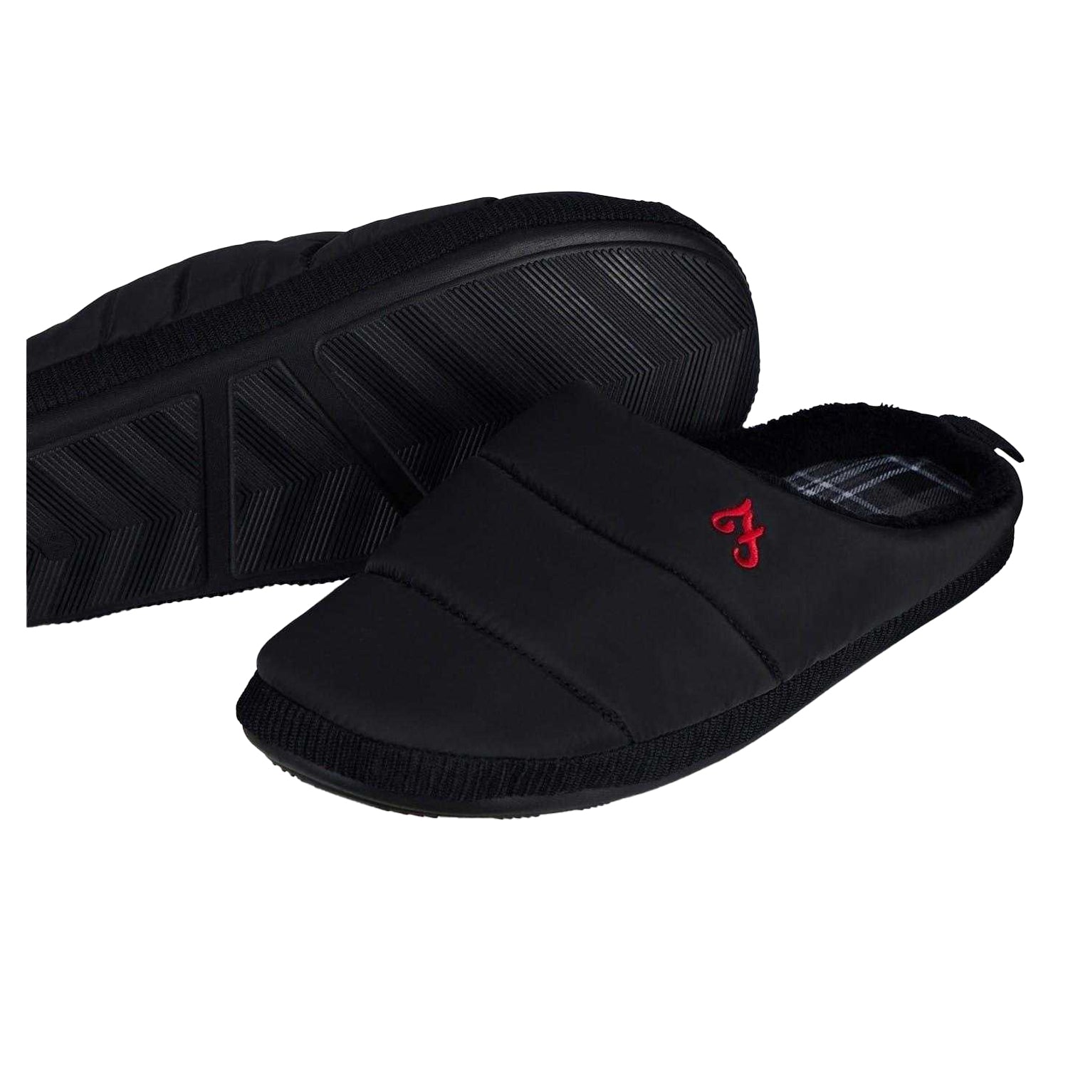 Black - Lifestyle - Farah Mens Mule Slippers